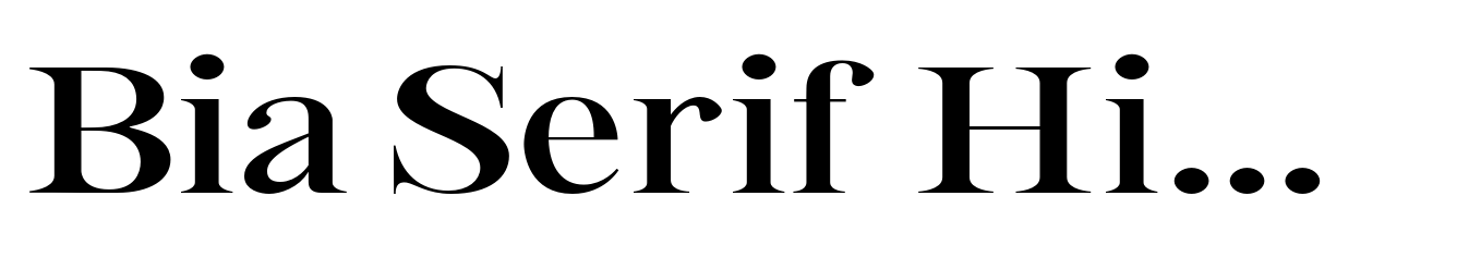 Bia Serif High Medium Extended